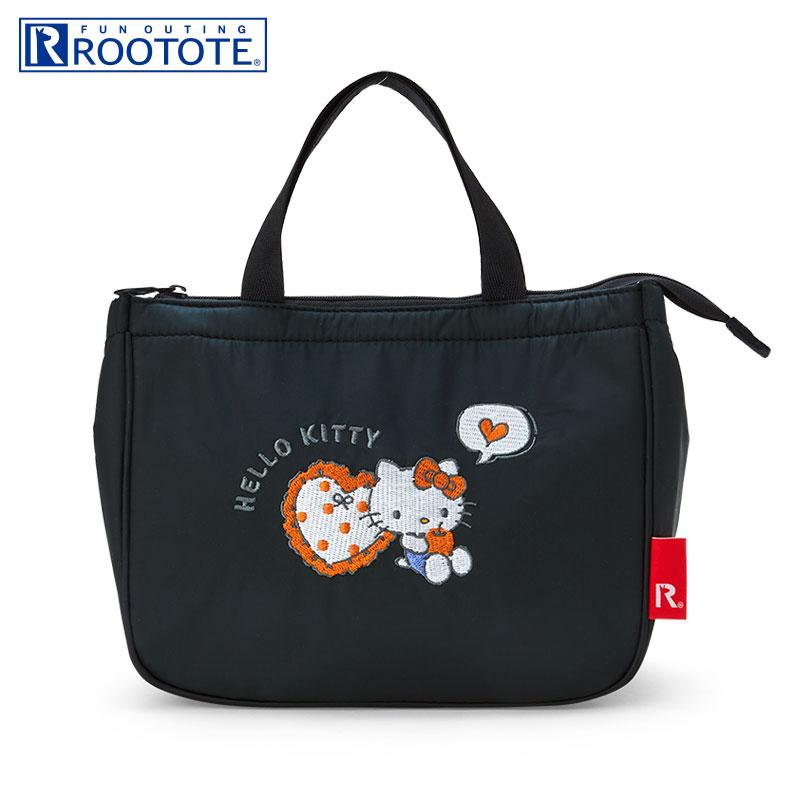 Hello Kitty ROOTOTE Deli Lunch Bag Love Black Sanrio Japan