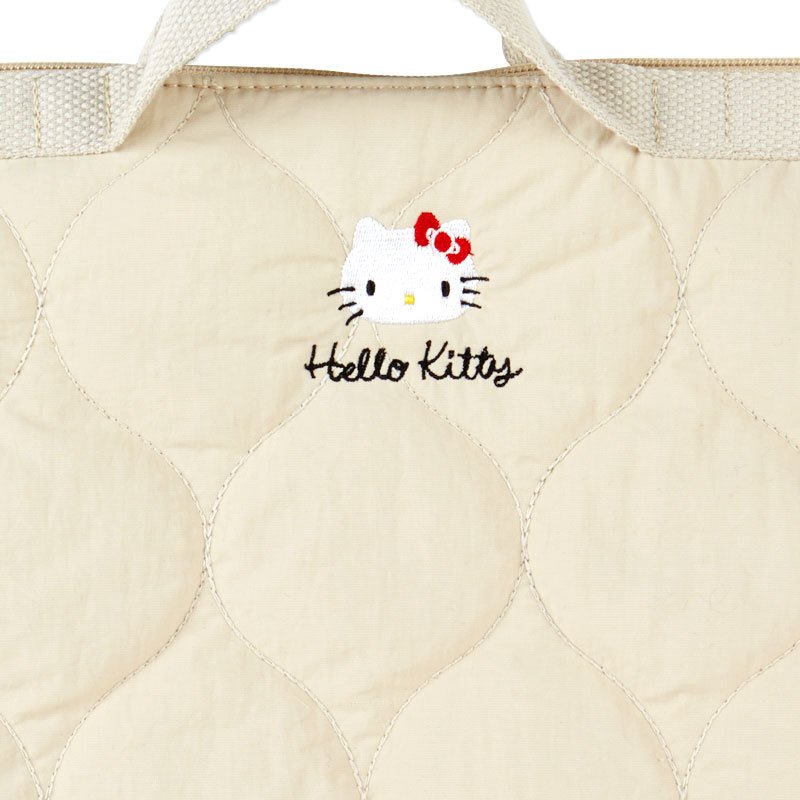 Hello Kitty ROOTOTE Gadget Pouch Bag Beige Sanrio Japan