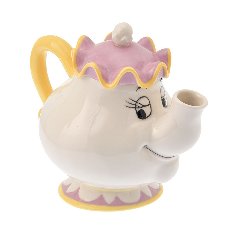 Beauty and the Beast Chip & Mrs. Potts Teapot & Cup Set 3D Disney Store Japan