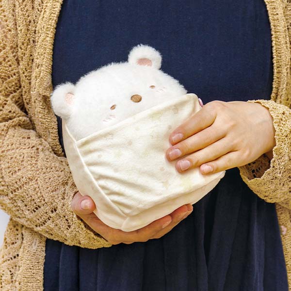 Sumikko Gurashi Shirokuma Bear Plush Doll Swaddle Sumikko Baby San-X Japan