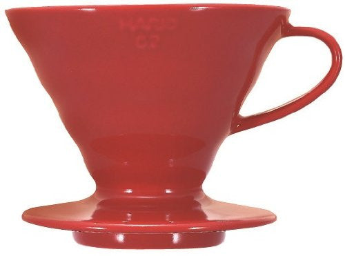Hario Japan V60 02 Ceramic Coffee Dripper VDC-02R Red