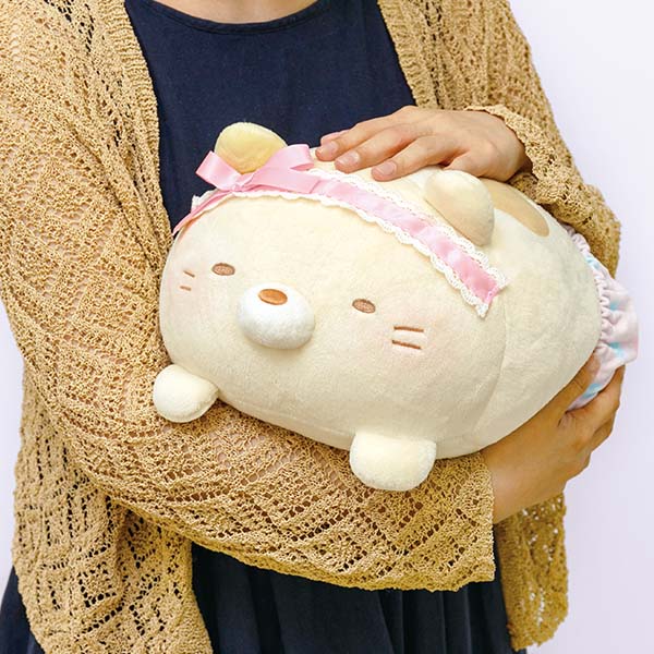 Sumikko Gurashi Neko Cat Round Plush Doll Sumikko Baby San-X Japan