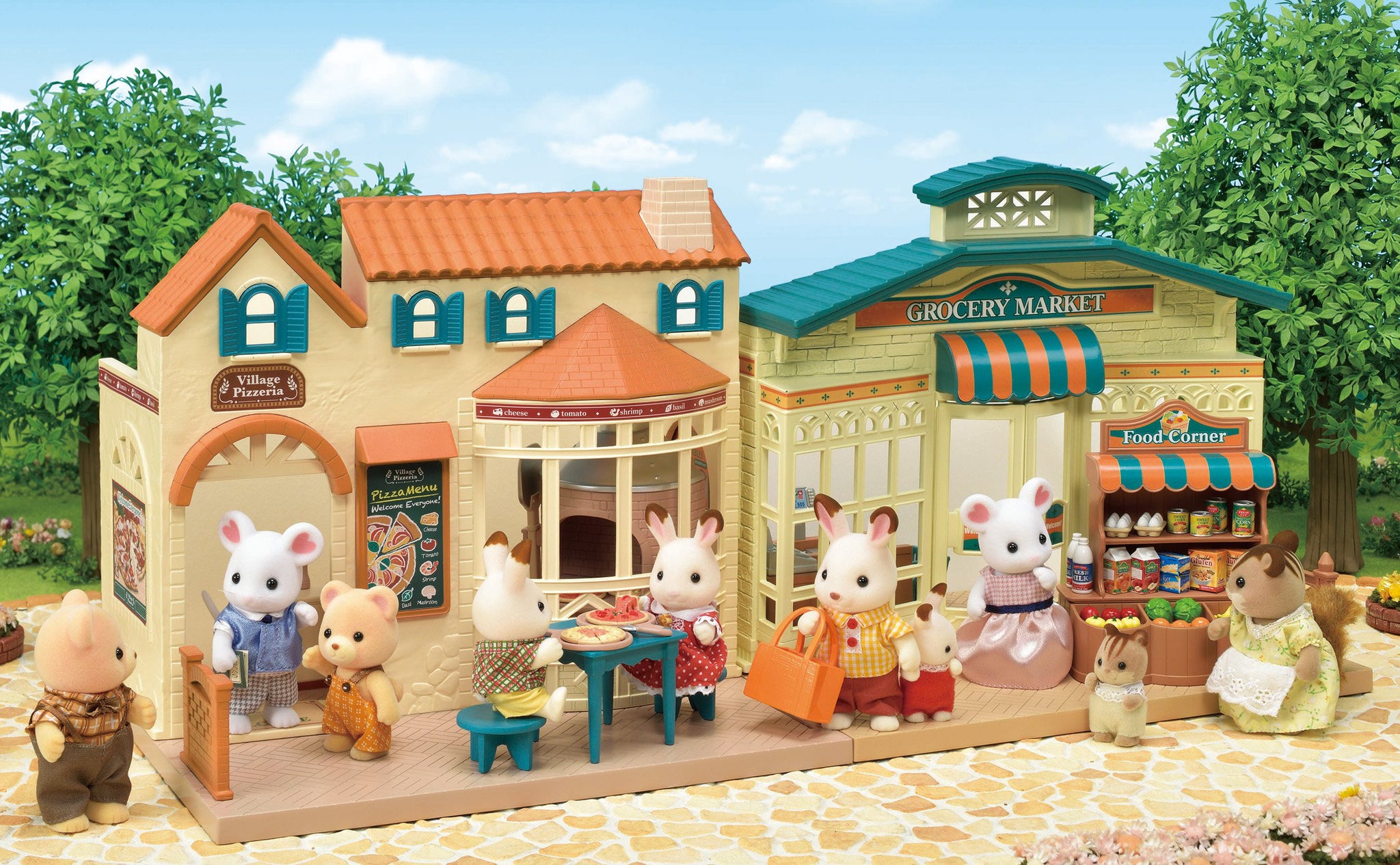 Shop Village Pizzeria Mi-87 Sylvanian Families Japan Calico