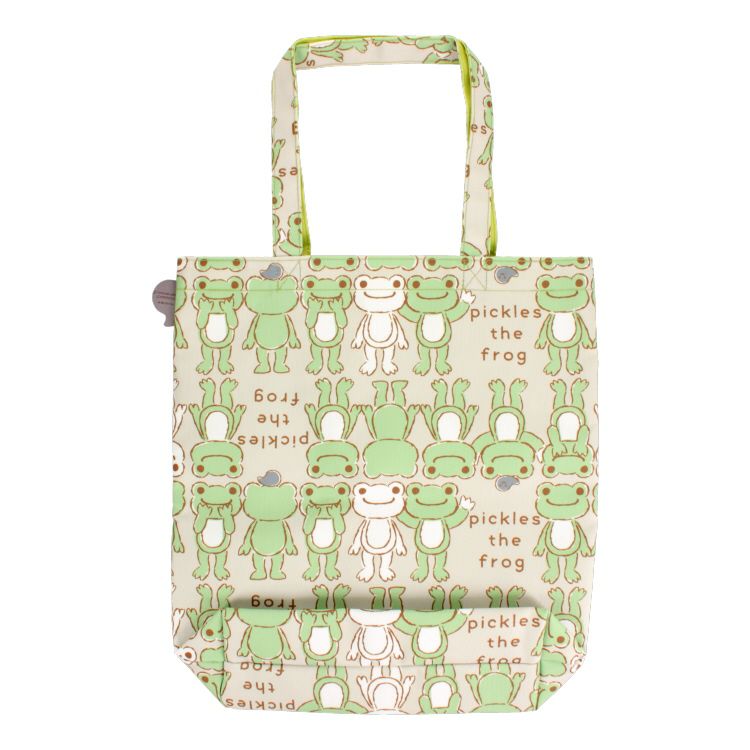 Pickles the Frog Square Tote Bag Side by Side Japan