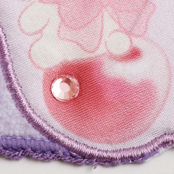 Chairoikoguma & Korilakkuma mini Towel Purple Jewel Cherry San-X Japan Rilakkuma