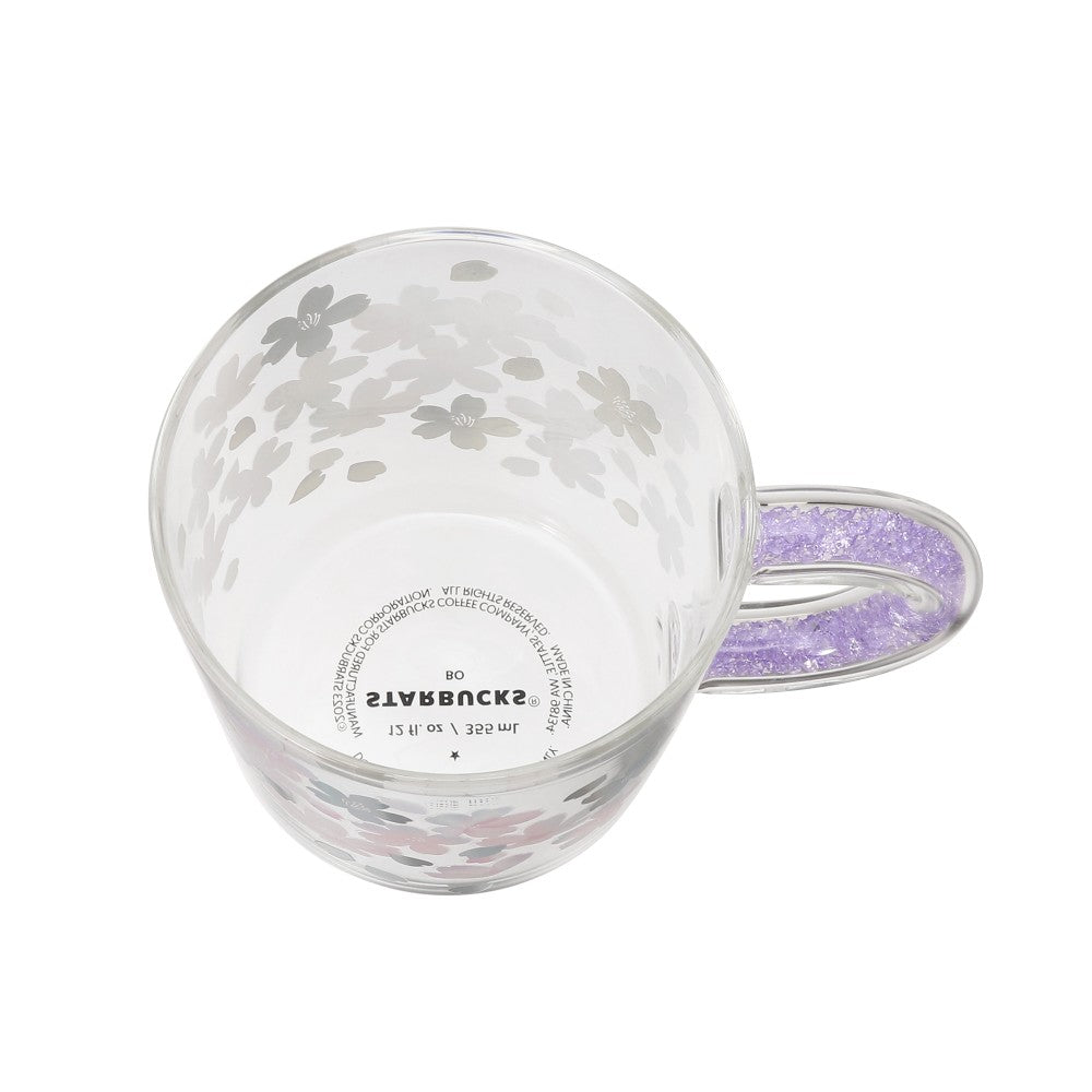 SAKURA 2023 Beads Handle Glass Mug Cup 355ml Starbucks Japan