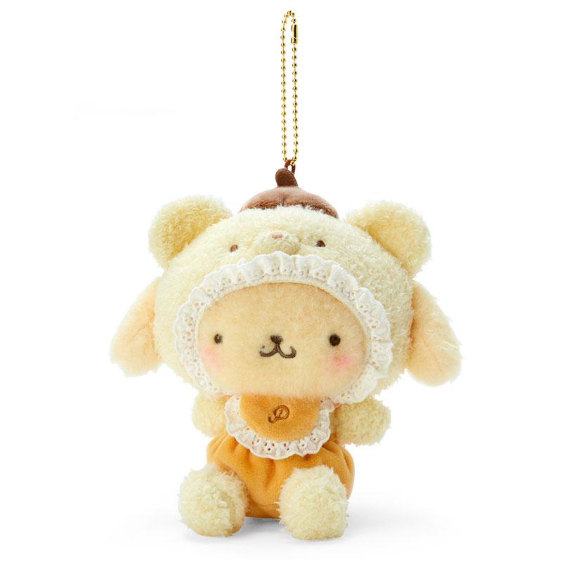Pom Pom Purin Plush Mascot Holder Keychain Latte Bear Baby Sanrio Japan 2023