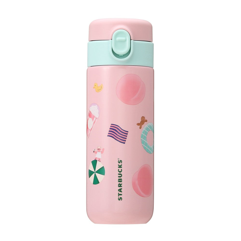 Starbucks Japan Stainless Bottle Peachful Paradise 381ml Tumbler