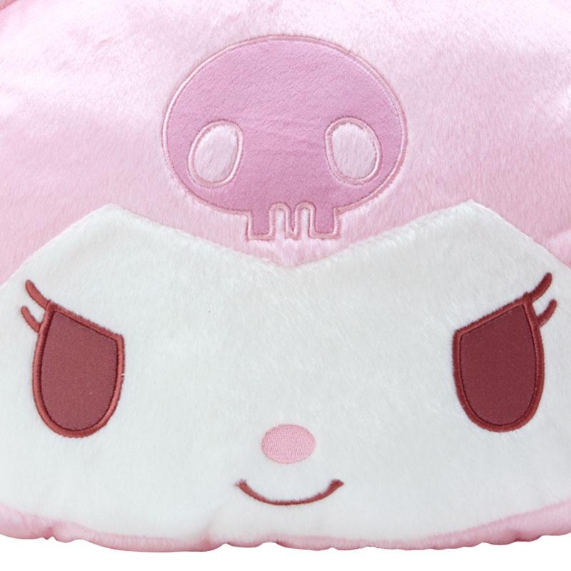 Kuromi Face Cushion Pink Dull Color Sanrio Japan