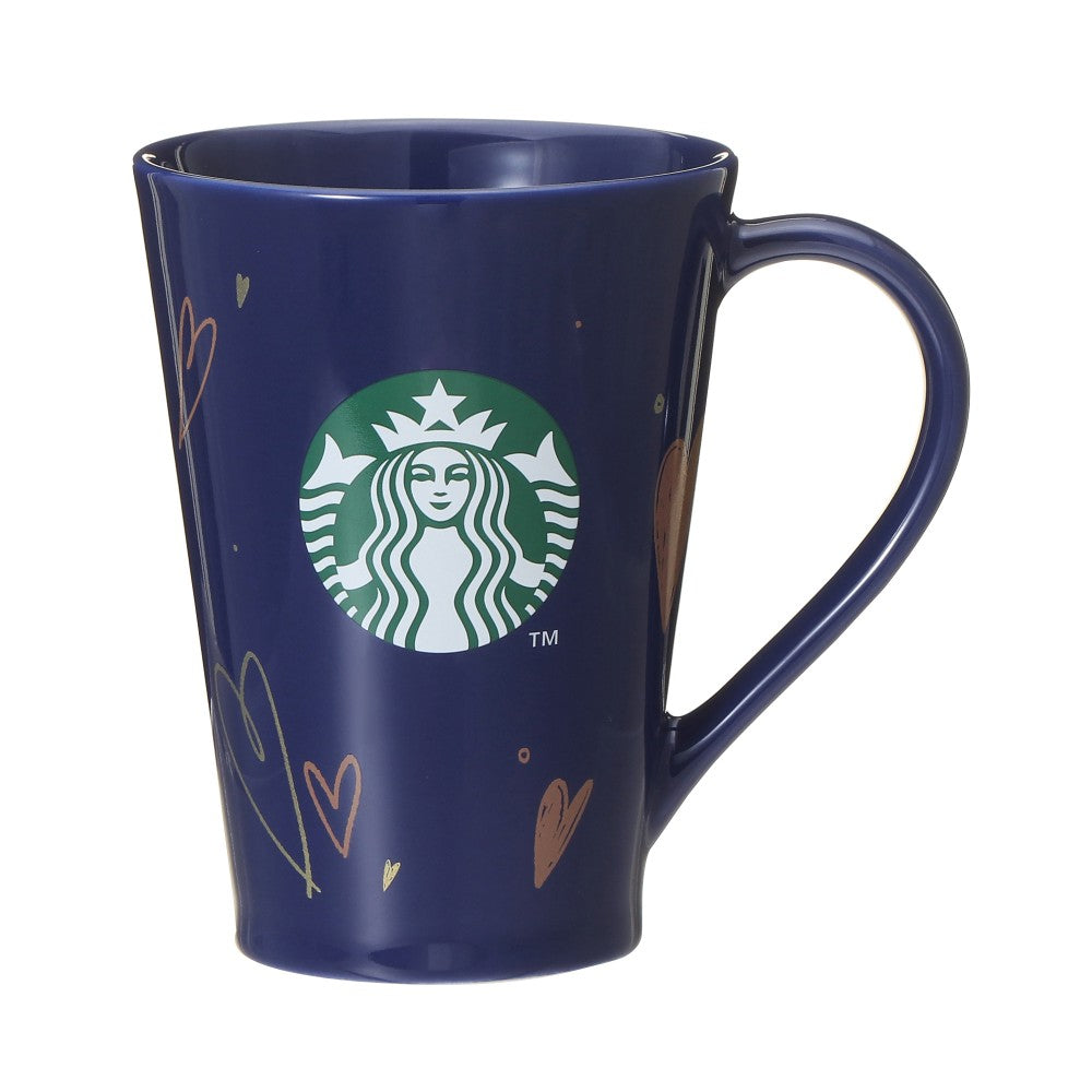 Starbucks Japan Valentine 2024 Mug Cup Navy 414ml
