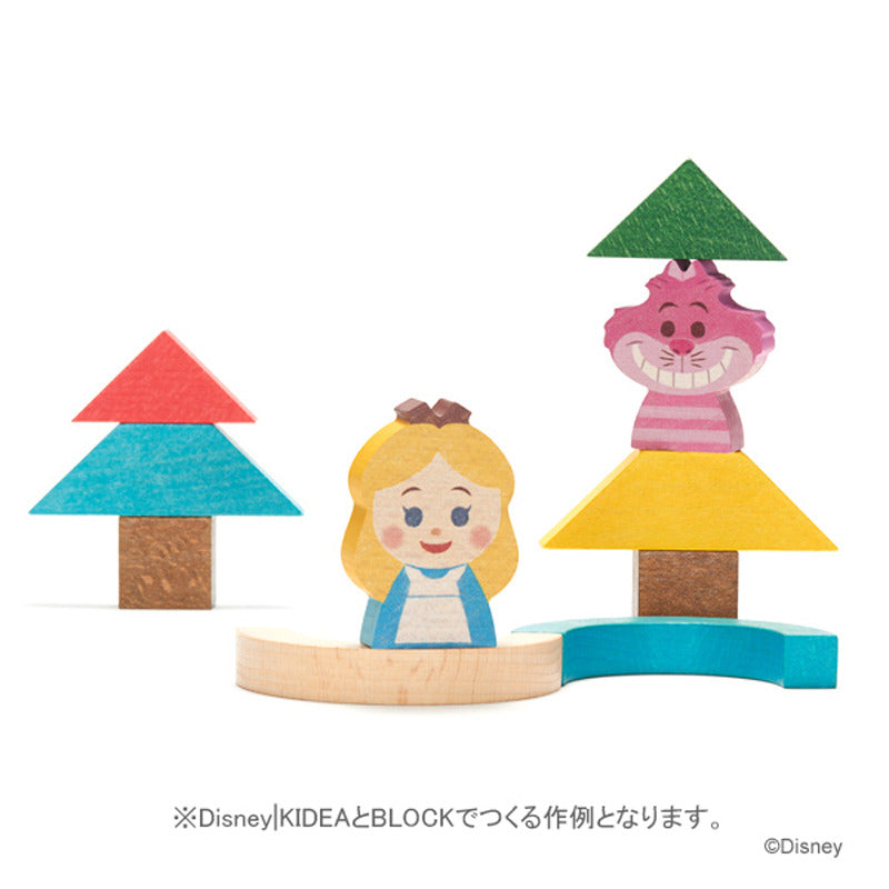 Alice in Wonderland KIDEA Toy Wooden Blocks Disney Store Japan