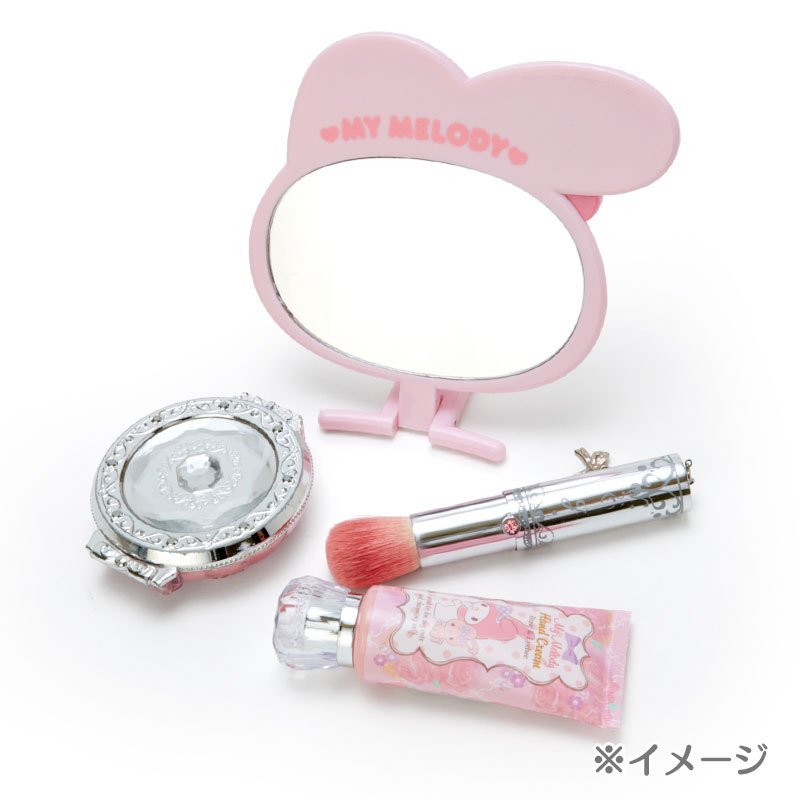 Hello Kitty Hand Mirror Face Shape Sanrio Japan
