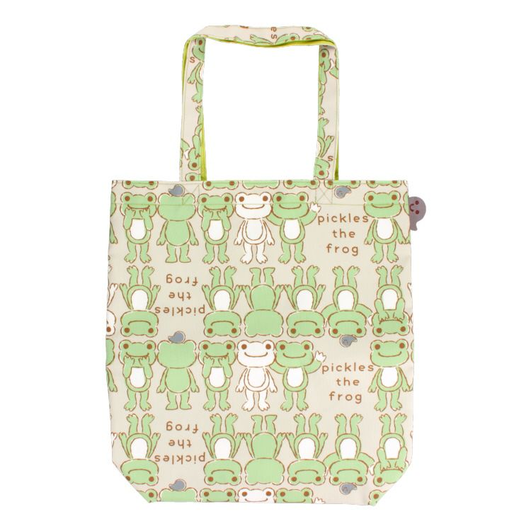 Pickles the Frog Square Tote Bag Side by Side Japan