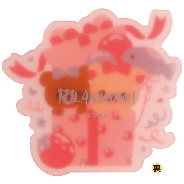 Chairoikoguma & Korilakkuma Coaster Pink Nikoniko Happy for you San-X Japan