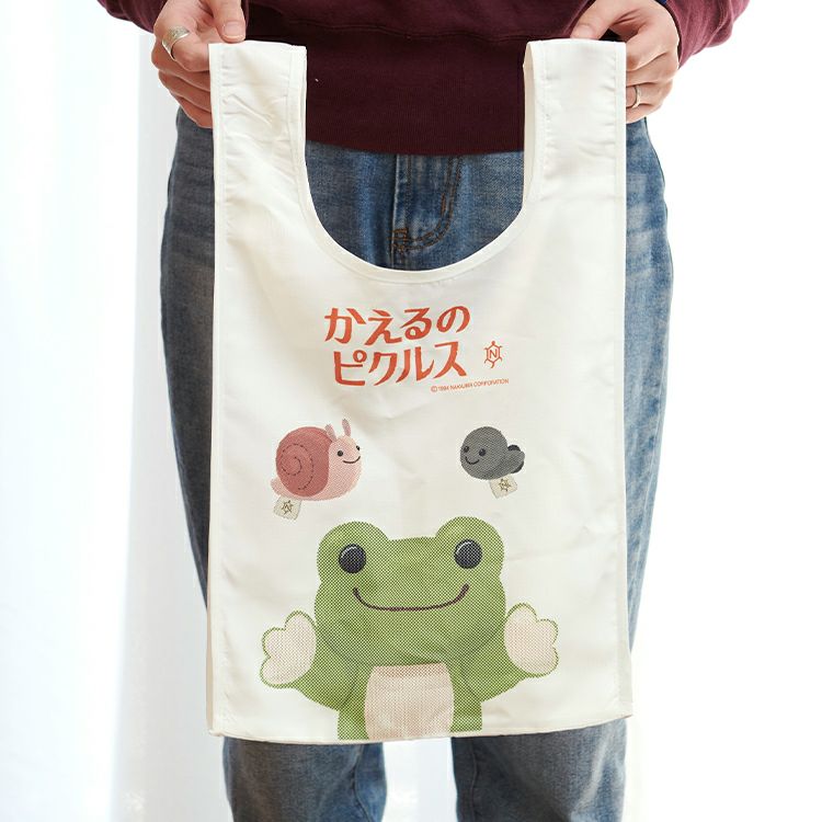 Pickles the Frog Eco Shopping Tote Bag NAKAJIMA Japan
