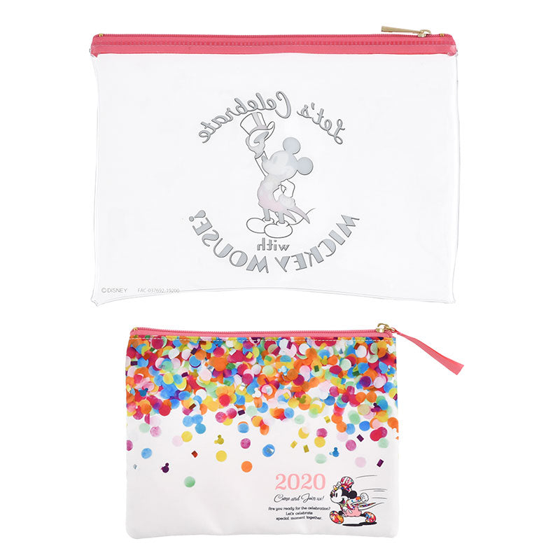 Flat Pouch Let's Celebrate with Mickey Mouse 2020 Disney Store Japan New Year