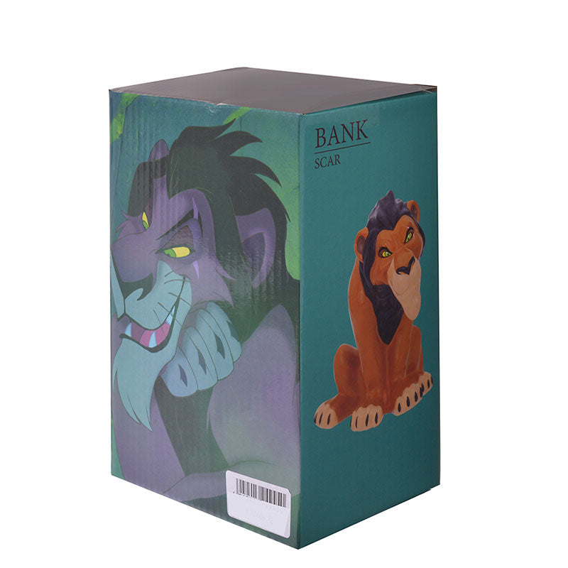 Lion King Scar Pottery Piggy Bank 3D Disney Store Japan