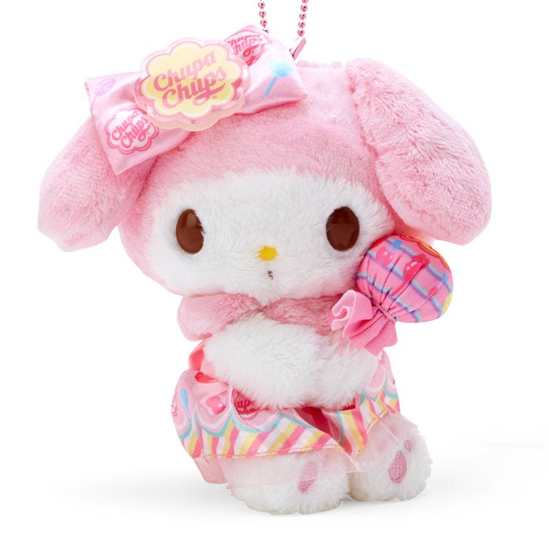 My Melody Plush Mascot Holder Keychain Chupa Chups Sanrio Japan 2023