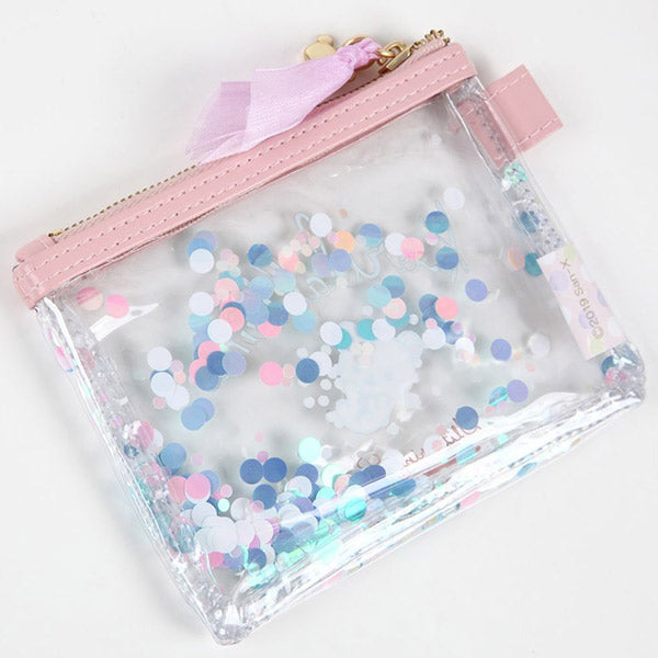 Korilakkuma Clear Pouch Glitter Bubble San-X Japan Rilakkuma