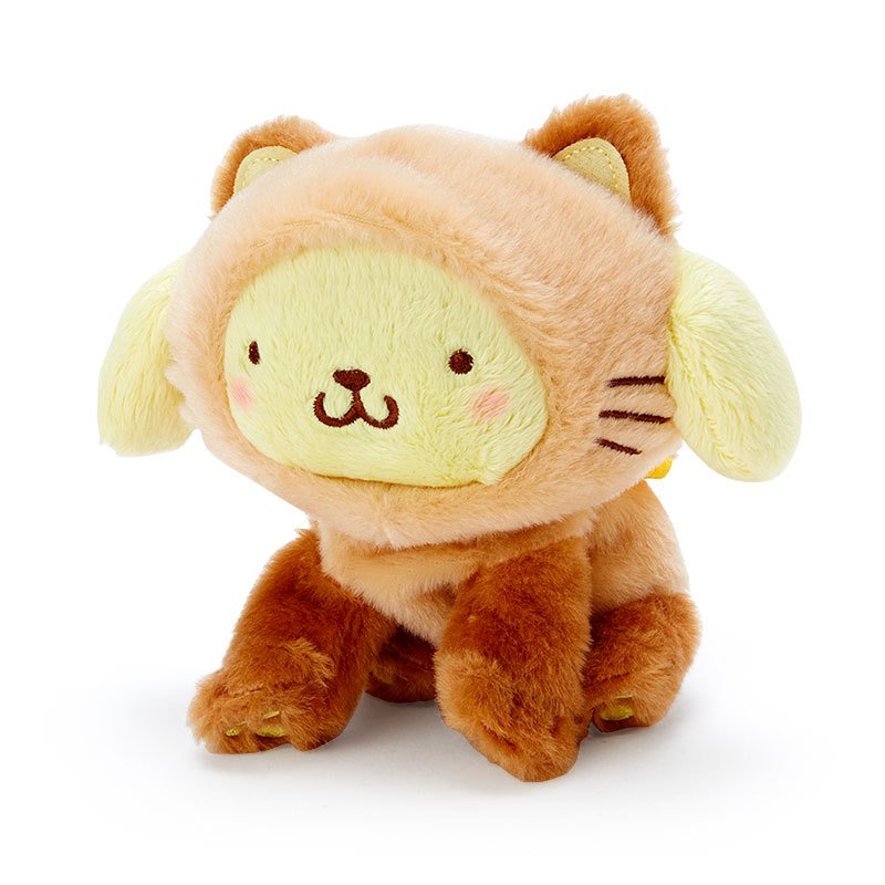 Pom Pom Purin Plush Mascot Holder Keychain Cat Sanrio Japan 2022