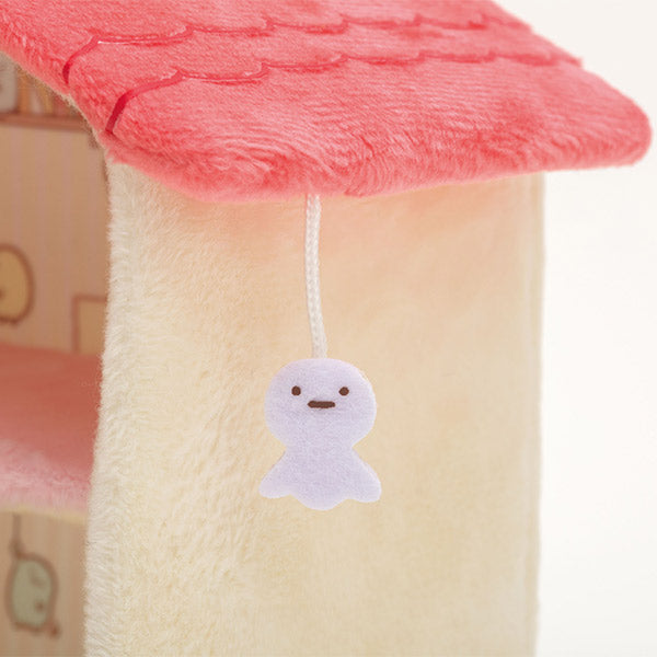 Sumikko Gurashi Shirokuma Bear Plush House Pink Roof Blue Ladder San-X Japan