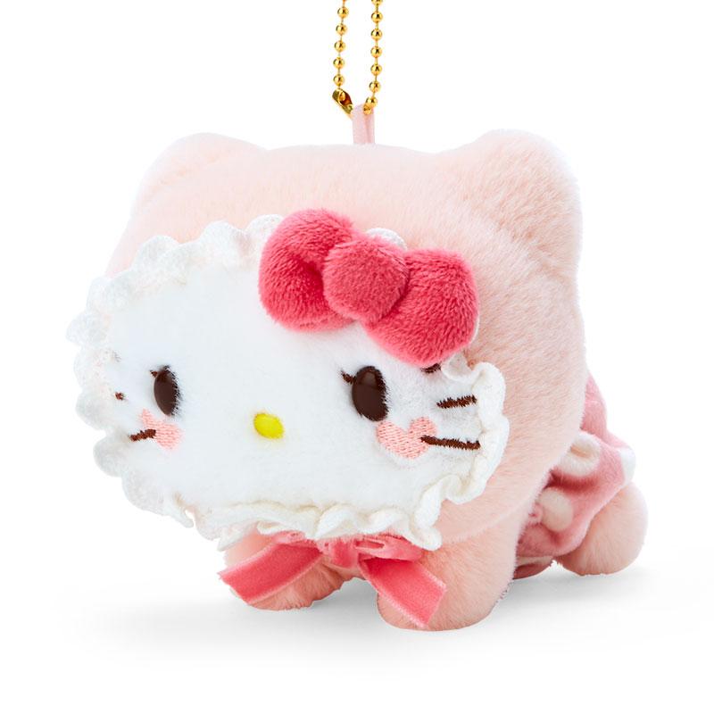 Hello Kitty Plush Mascot Holder Keychain Latte Bear Baby Sanrio Japan –