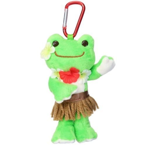 Pickles the Frog Carabiner Plush Keychain Loco Ice Candy Hula Japan