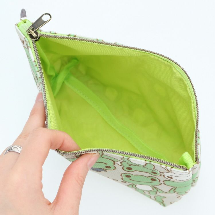 Pickles the Frog Cosmetic Pouch Side by Side Japan