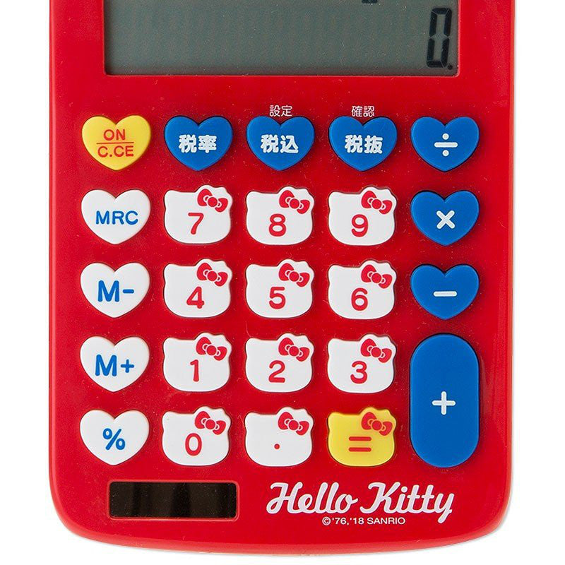 Hello Kitty Calculator 12 digit Face Key Sanrio Japan