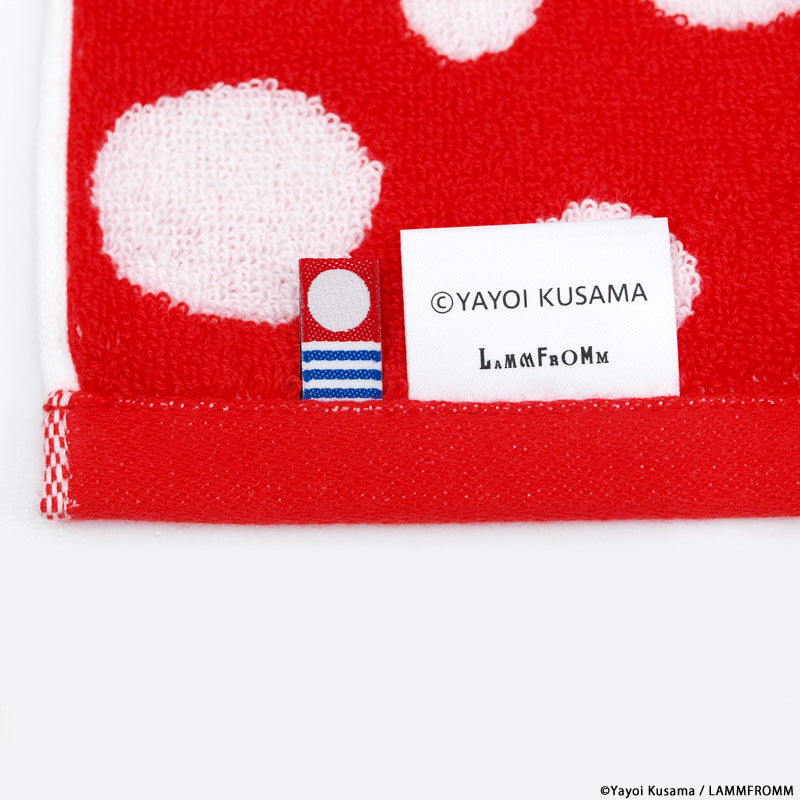 Yayoi Kusama Pumpkin Towel Handkerchief White Red Imabari Towel Japan