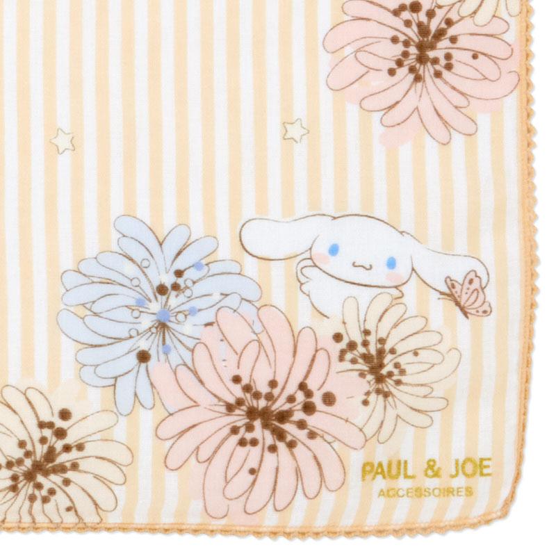 Cinnamoroll Gauze Handkerchief Stripe Beige PAUL & JOE Sanrio Japan