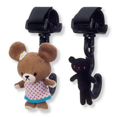 Jackie & Chucky Plush Mascot Multi Hook for Bay Car the bears' school Japan