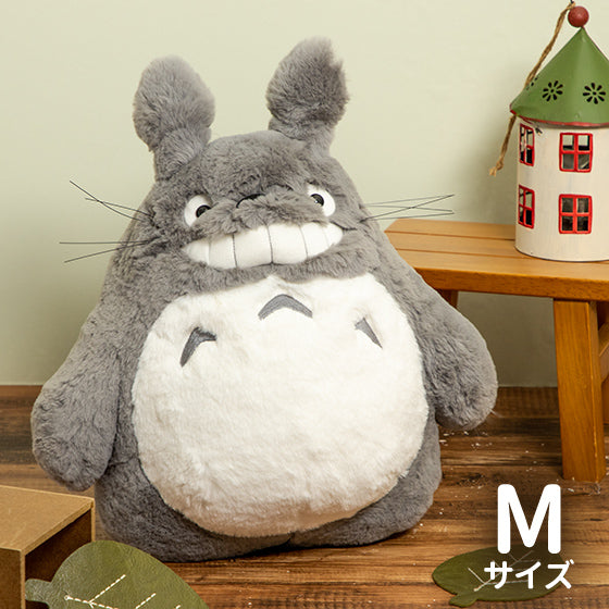 My Neighbor Big Totoro Fluffy Plush Doll M Laugh Studio Ghibli Japan 2023