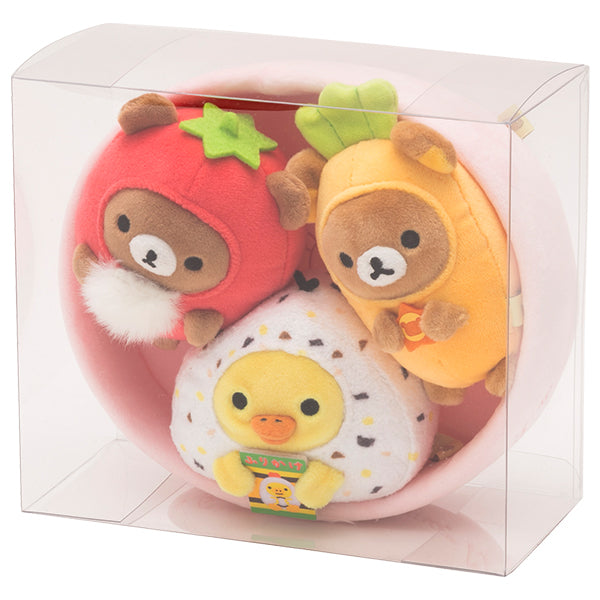 Rilakkuma Plush Doll Bento Lunch Box Set San-X Japan