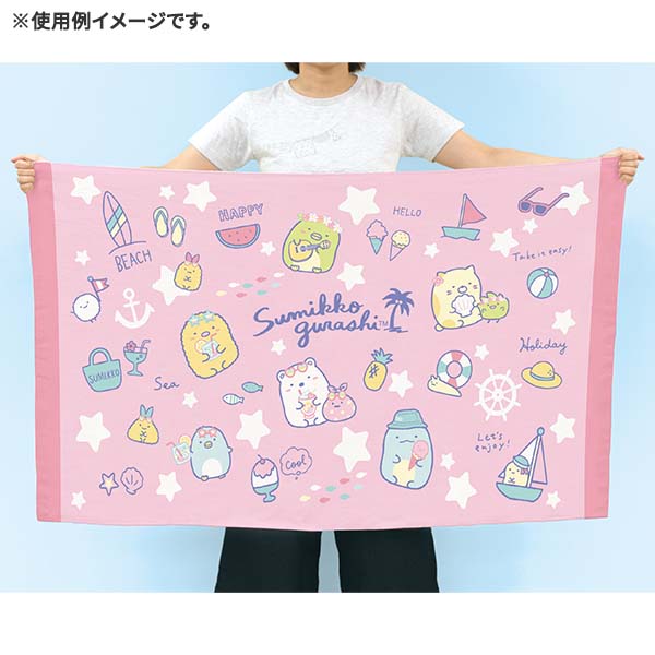 Sumikko Gurashi Bath Towel L Pink San-X Japan
