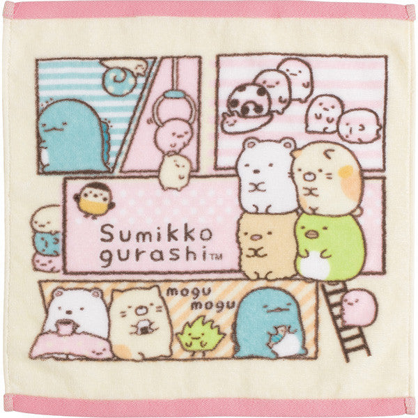 Sumikko Gurashi Hand Towel Pink San-X Japan