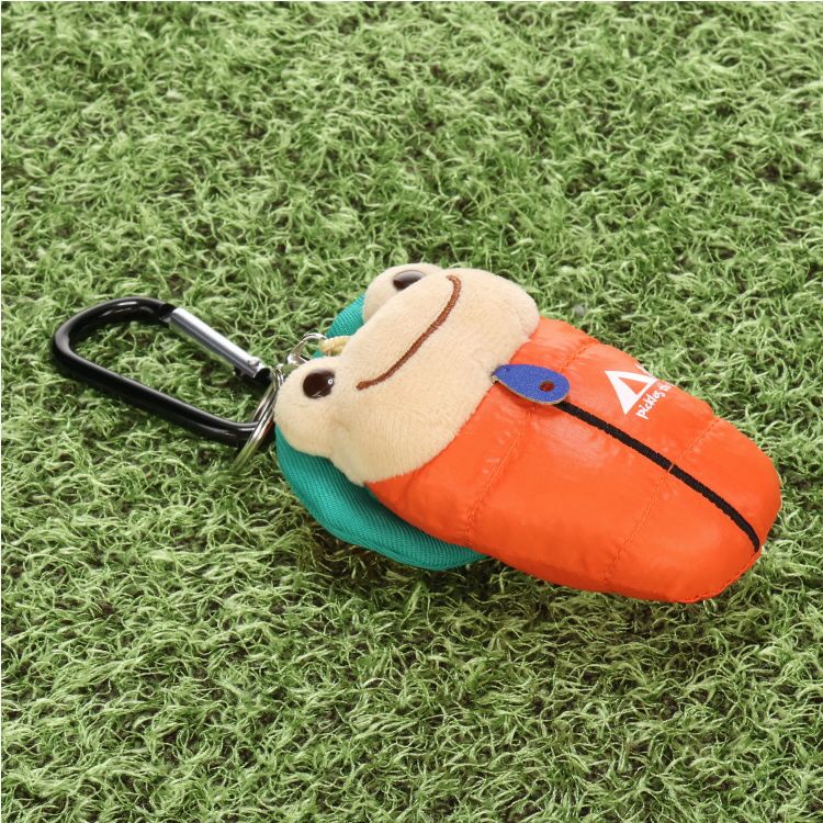 Pickles the Frog Carabiner Plush Keychain Smile Camp Sleeping Bag Japan 2023