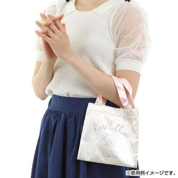 Korilakkuma mini Tote Bag Glitter Bubble San-X Japan Rilakkuma