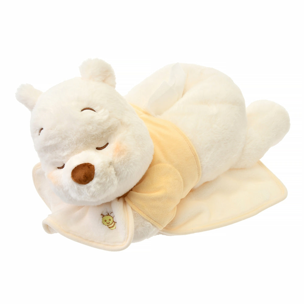 Winnie the Pooh Plush Tissue Box Cover White Pooh Disney Store Japan 2023