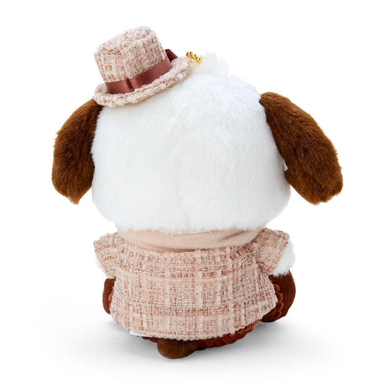 Pochacco Plush Mascot Holder Keychain Winter Dress up Sanrio Japan 2023