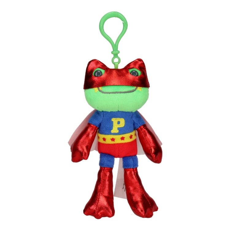 Pickles the Frog Plush Keychain USA Super Hero Green Japan