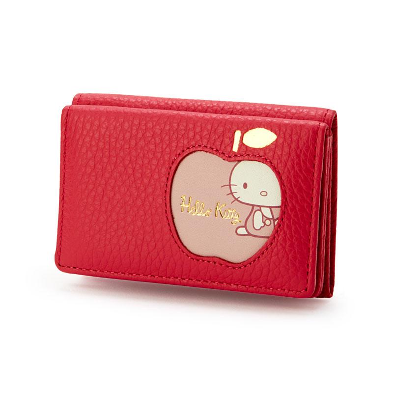 Hello Kitty Leather Trifold Wallet Fresh Peach Pink Sanrio Japan With Box