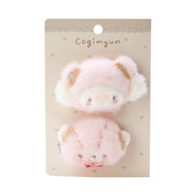 Cogimyun Plush Hair Clip Set Hand made Bear Sanrio Japan 2023