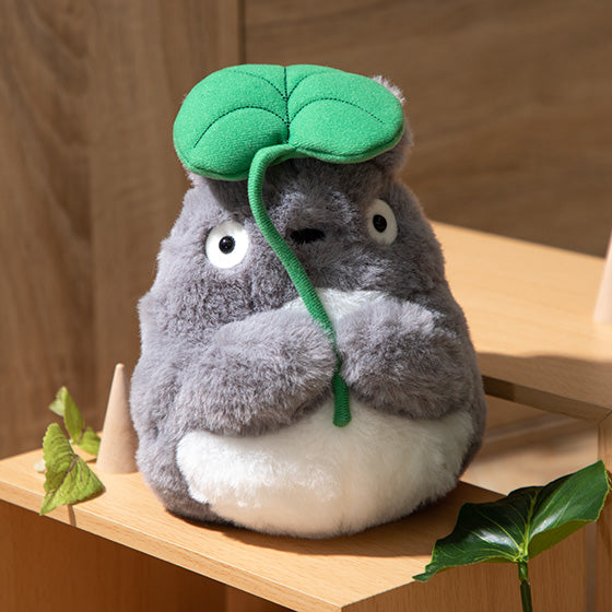 My Neighbor Big Totoro Plush Doll Holding Leaf Studio Ghibli