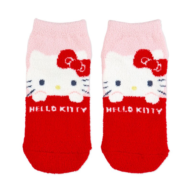 Hello Kitty Socks Mokomoko Fluffy 23-25cm Sanrio Japan