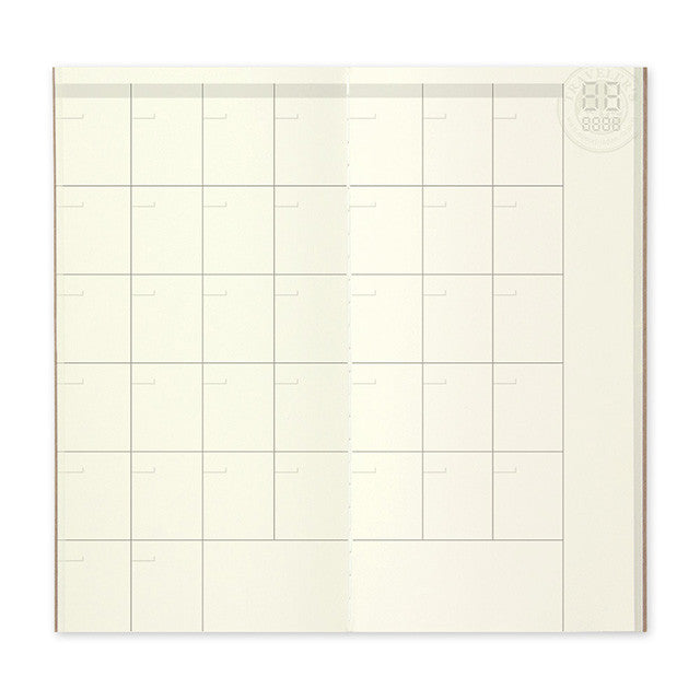 Traveler's Notebook Japan Regular Size Refill 017 Free Diary Monthly 14317006