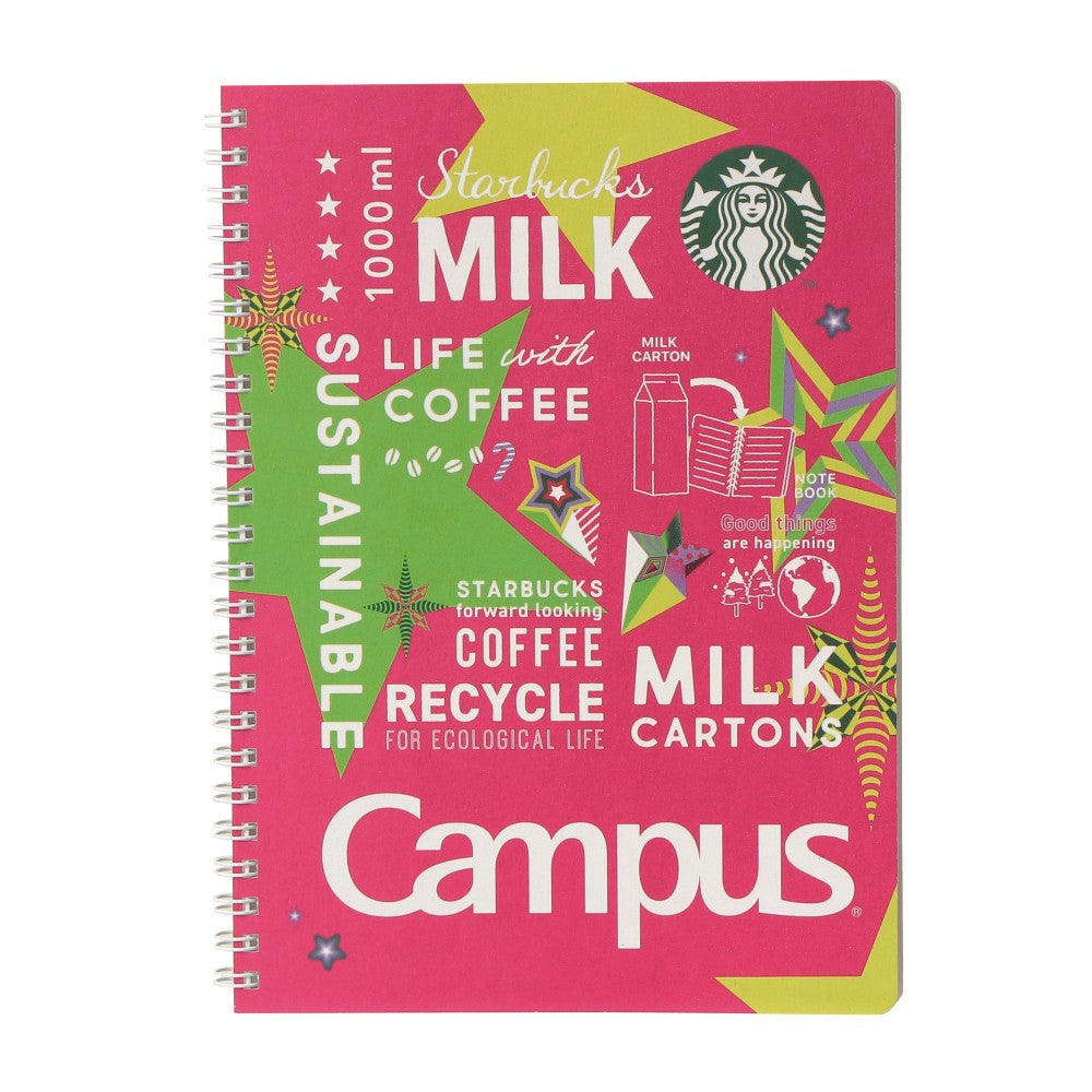 Starbucks Japan Holiday 2023 Campus Ring Note Pink Christmas