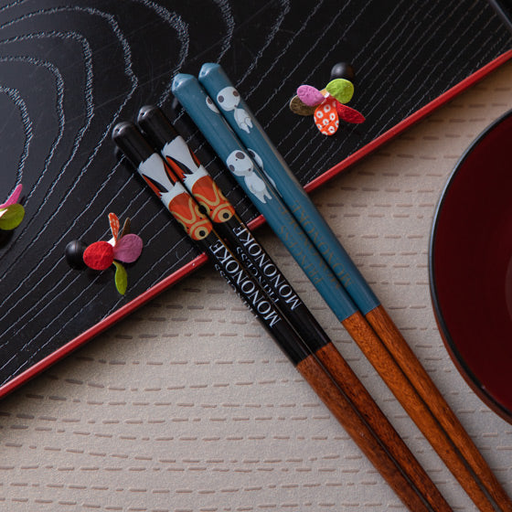 Princess Mononoke Mask Wood Chopsticks 21cm Studio Ghibli Japan 2023