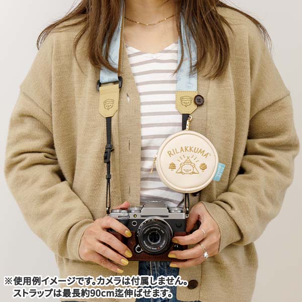 Rilakkuma Camera Shoulder Strap Komorebi Camp San-X Japan