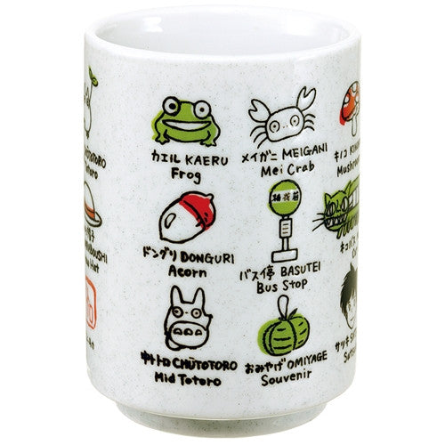 My Neighbor Totoro Tea Cup Sushi Mug w/ English translation Studio Ghibli Japan
